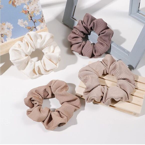 Neutral Hair Scrunchies   - Picture 1 of 4